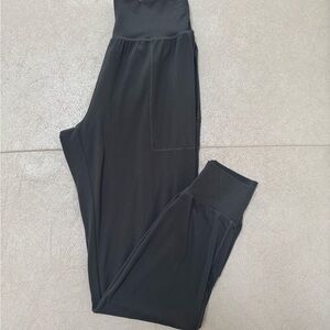 Athleta Olive Green High Rise Salutation Jogger